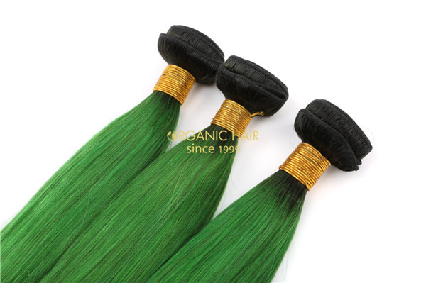  Cheap green hair extensions